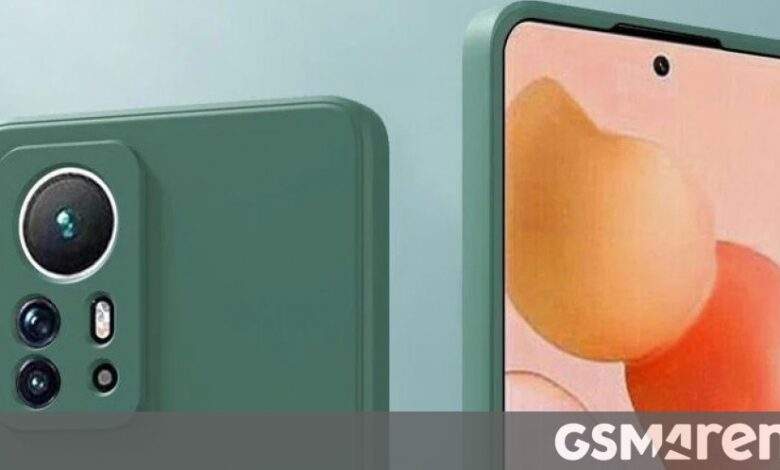 Xiaomi 12 Pro case renders show the back design