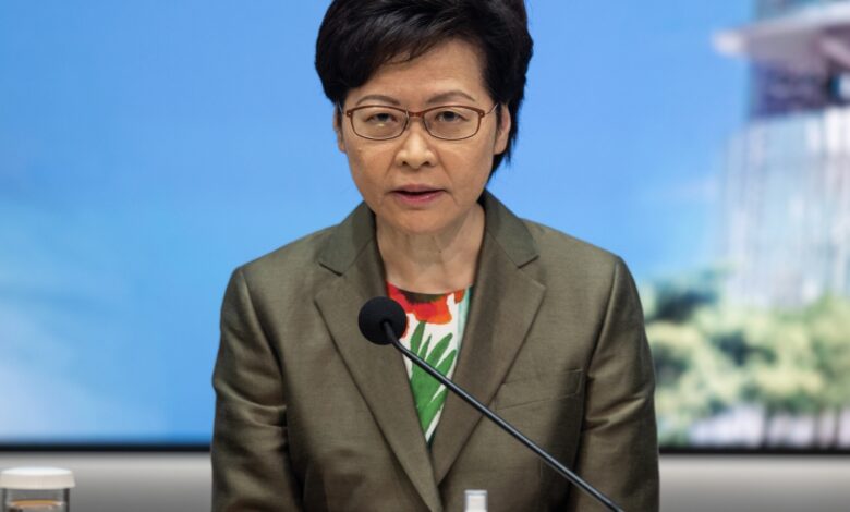 Hong Kong’s Carrie Lam announces she will not seek second term