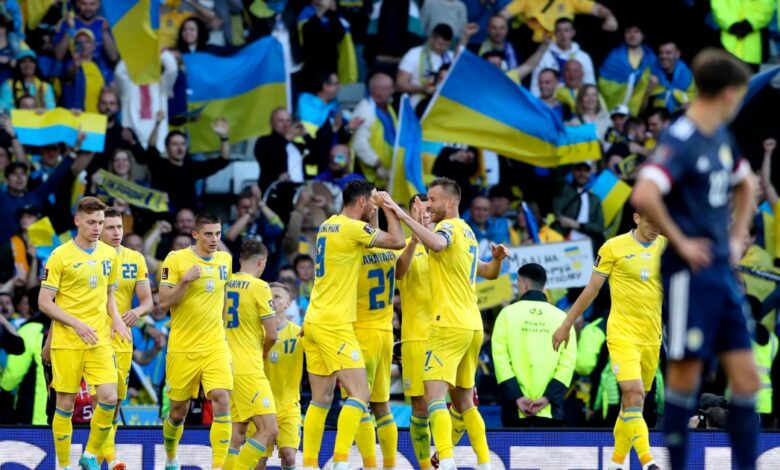 Backed by front-line support, Ukraine hopes for World Cup spot