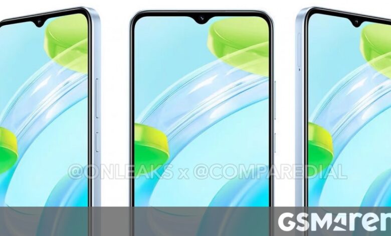 Realme C30 appears in leaked renders with a single rear camera