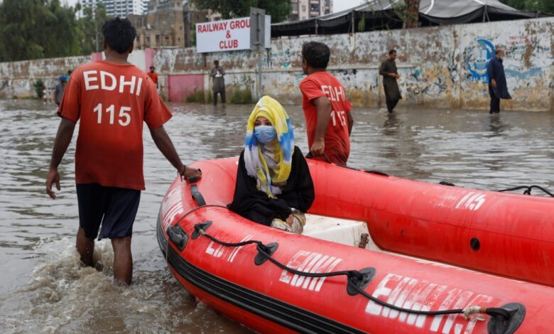 Flooding in Pakistan kills dozens as monsoon rains lash country