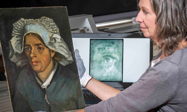 Hidden Van Gogh self-portrait discovered behind another painting