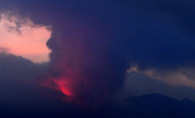 Volcano erupts on Japanese island Kyushu, prompting evacuations