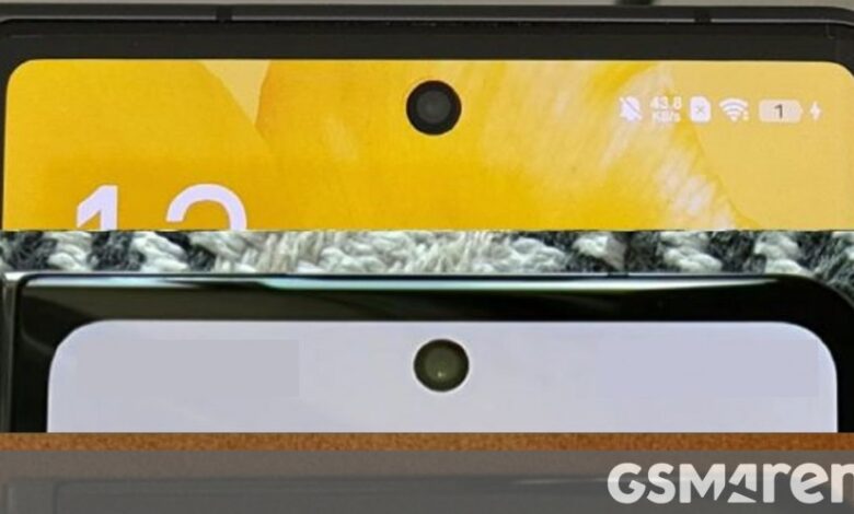Image illustrates Samsung Galaxy Z Fold4’s slimmer bezels on the cover display