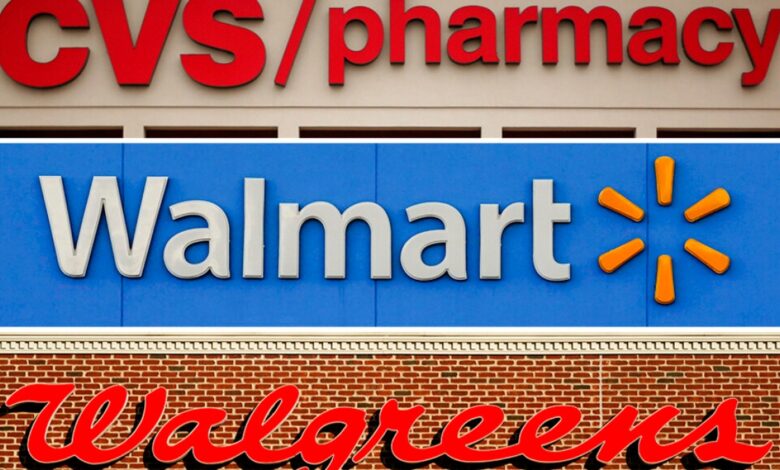 Walmart, CVS, Walgreens ordered to pay $650m over opioid sales