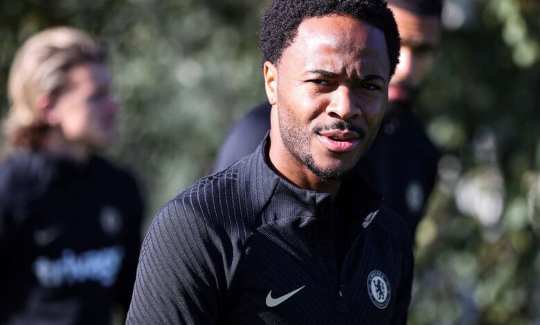 Sterling and Aubameyang train with Chelsea ahead of AC Milan clash