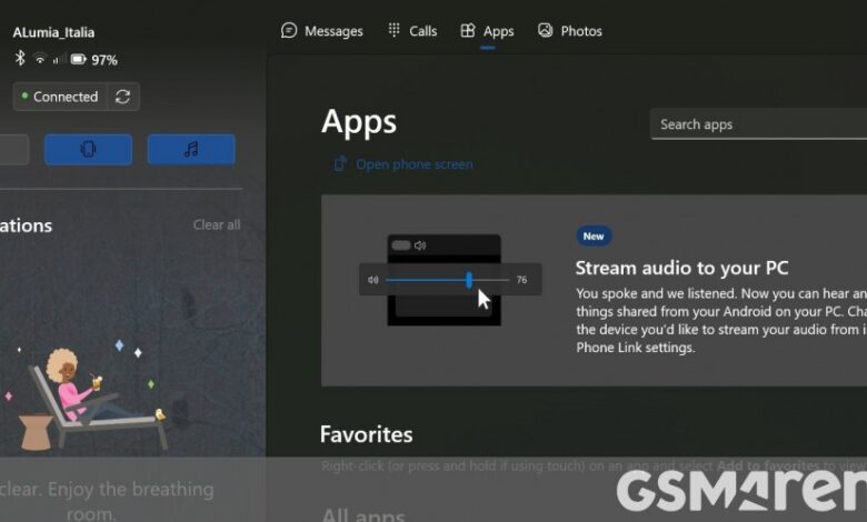 You will soon be able to stream audio from your Android phone to Windows 11 PCs