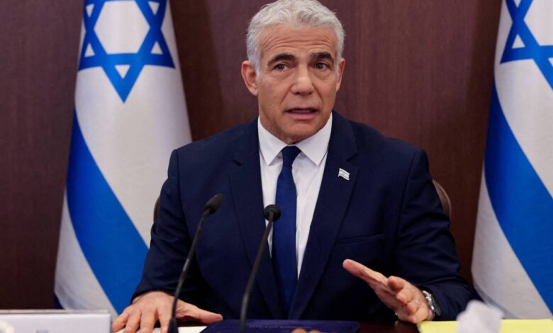 Israel’s Yair Lapid urges foreign states to stop ICJ opinion on occupation