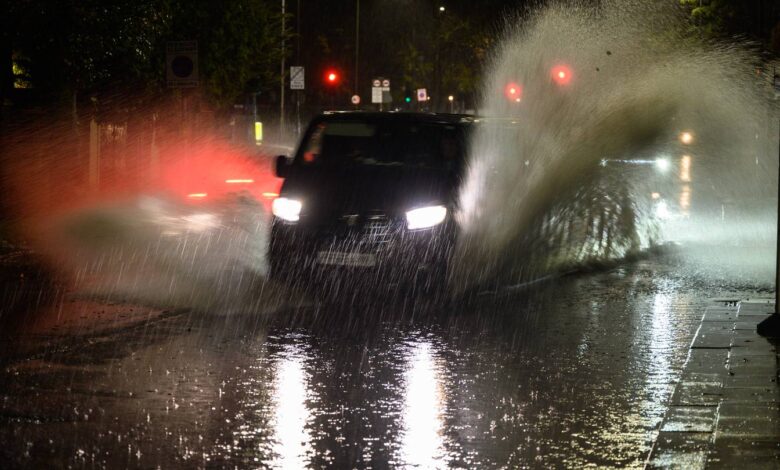 Storms and floods batter London and south-east England