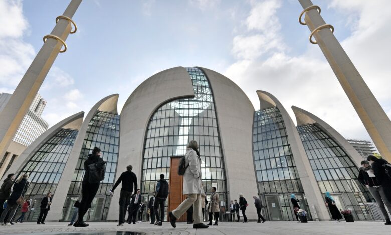 Cologne’s Central Mosque sounds call to prayer for the first time