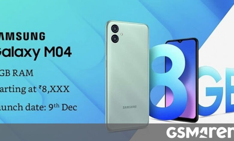 Samsung Galaxy M04’s launch date, design, and key specs revealed by Amazon