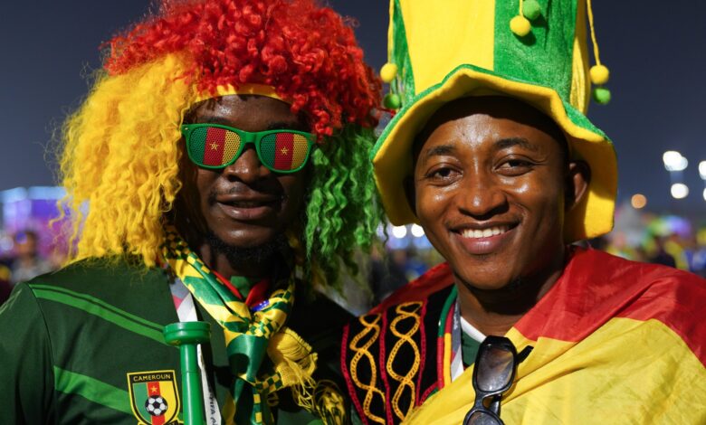 Cameroon fans celebrate after historic 1-0 victory over Brazil
