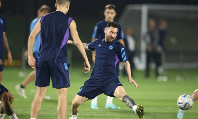 Messi and Argentina train for World Cup quarter-final showdown with Netherlands