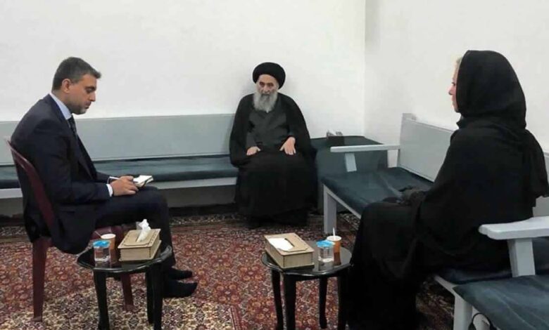 UN head of Iraq mission meets Iraq’s Grand Ayatollah Ali Al Sistani