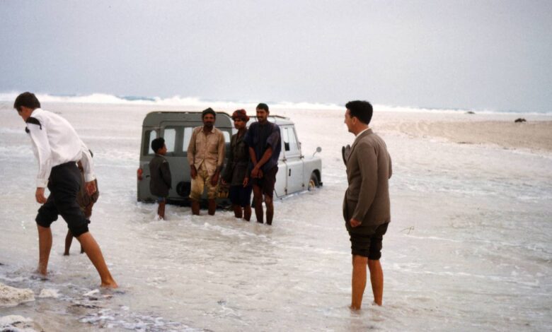When winter storms trapped a Land Rover on Abu Dhabi’s seafront