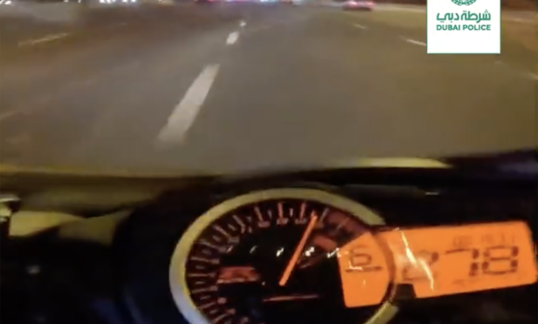Motorcyclist fined for riding at 280kph and doing ‘wheelies’ on Dubai road