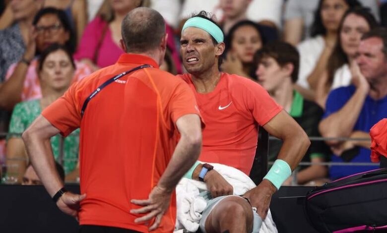 Rafael Nadal suffers setback on injury return after withdrawing from Australian Open