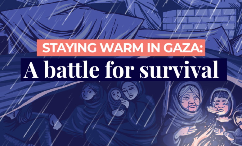 Staying warm in Gaza: A battle for survival