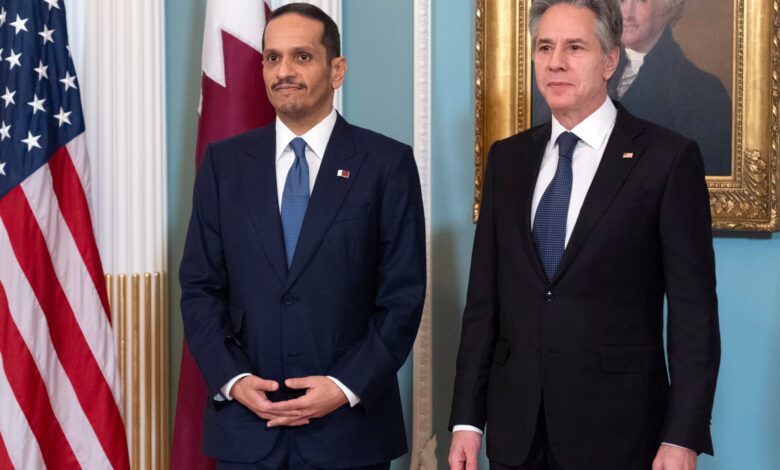 Qatar’s prime minister in US for Gaza truce negotiations