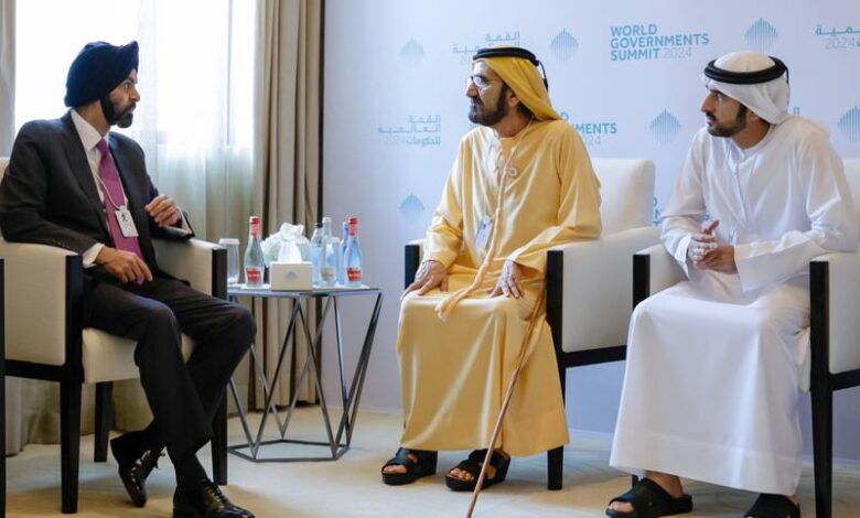 Sheikh Mohammed receives President of World Bank Group in Dubai