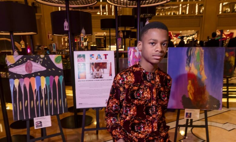 Meet Kanye, 14, a ‘genius’ Nigerian painter with non-verbal autism