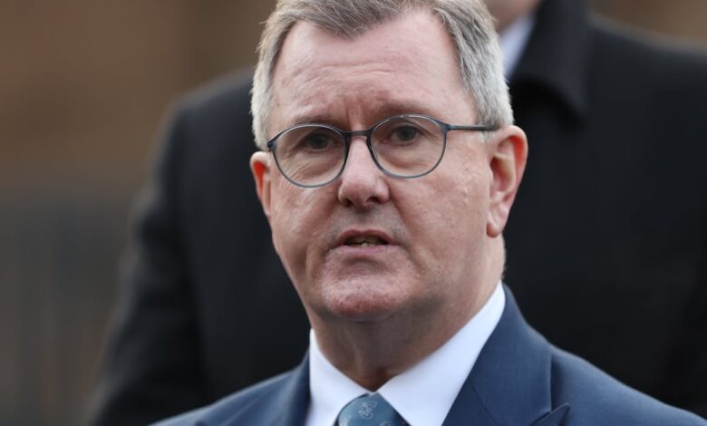 DUP’s Sir Jeffrey Donaldson steps down over sexual abuse allegations