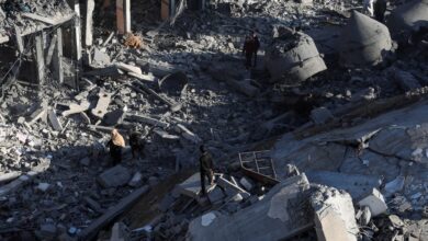 Rafah mosque flattened by Israeli airstrike