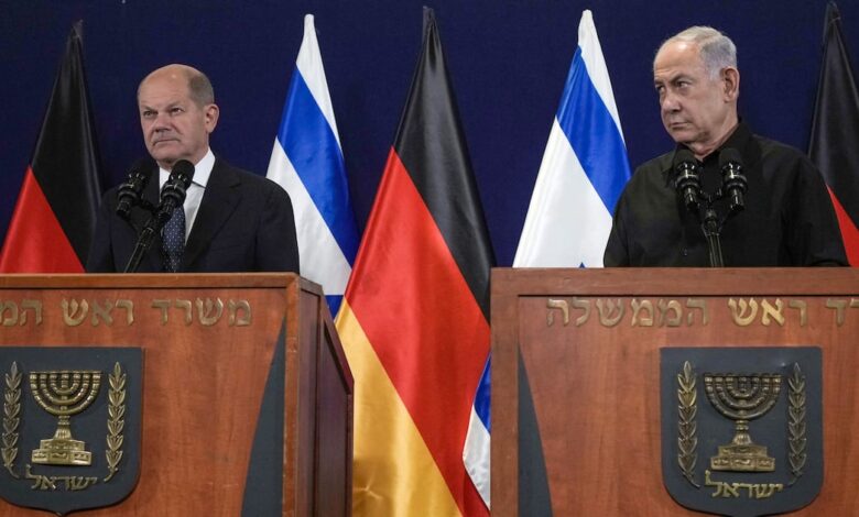 Germany’s Scholz heads to Middle East to press Israel on Gaza aid