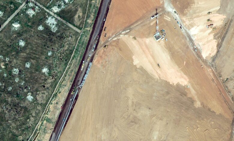 Satellite photos show construction on Egypt’s border with Gaza