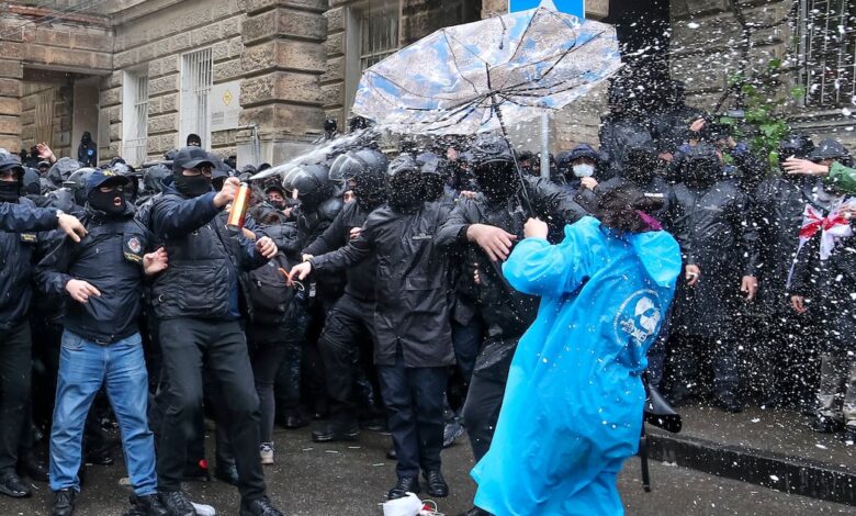 Today’s best photos: From a protest in Tbilisi to the Cannes Film Festival