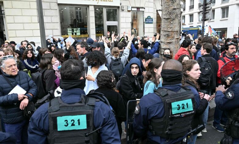 Paris police remove students from pro-Palestine sit-in at Sciences Po university