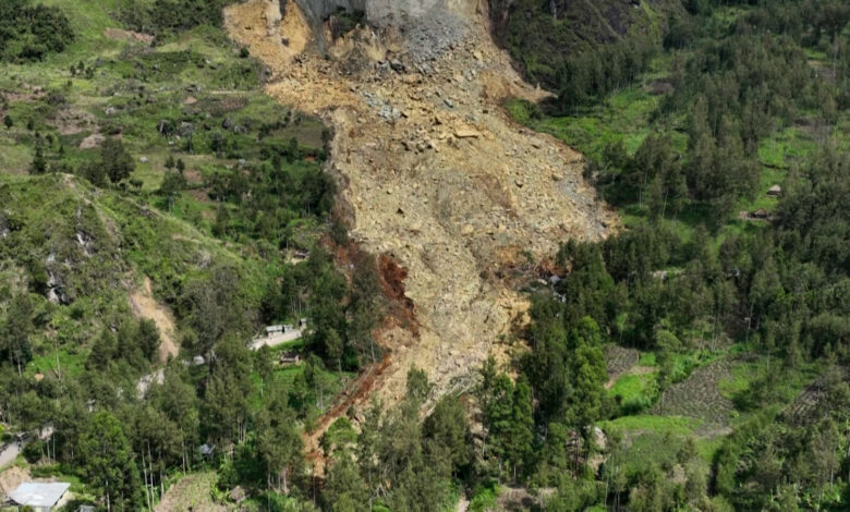 Video reveals scale of Papua New Guinea landslide with hundreds feared dead