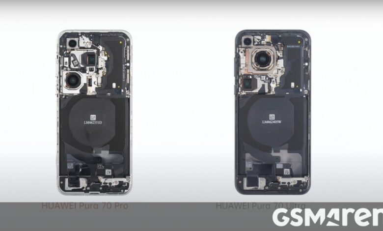 Huawei Pura 70 Pro teardown reveals minor differences to Ultra