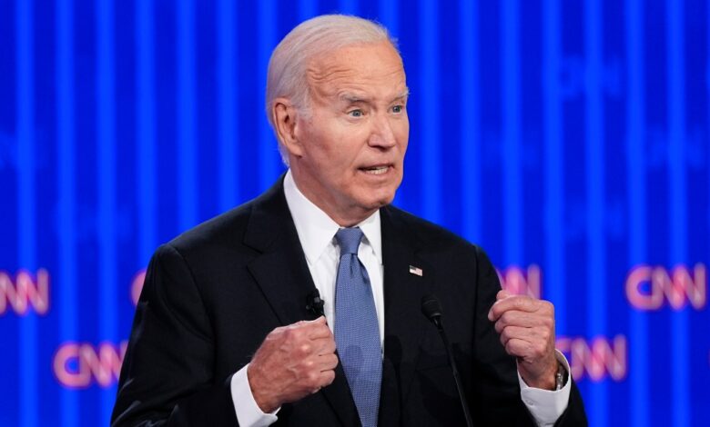 Biden campaigns in Pennsylvania as Democrats discuss his candidacy