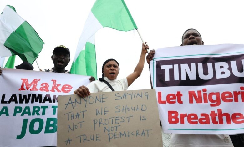 Hundreds protest across Nigeria over soaring cost of living, fuel prices