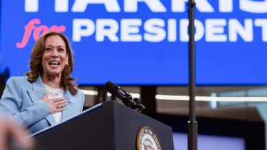 Harris wipes out Trump’s lead in polls of US presidential race