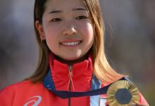 Japan’s Coco Yoshizawa, 14, wins street skateboard gold at Paris Olympics