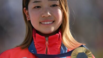 Japan’s Coco Yoshizawa, 14, wins street skateboard gold at Paris Olympics