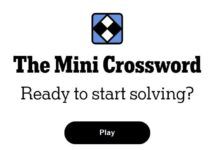 Today’s NYT Mini Crossword Clues And Answers For Sunday, September 1